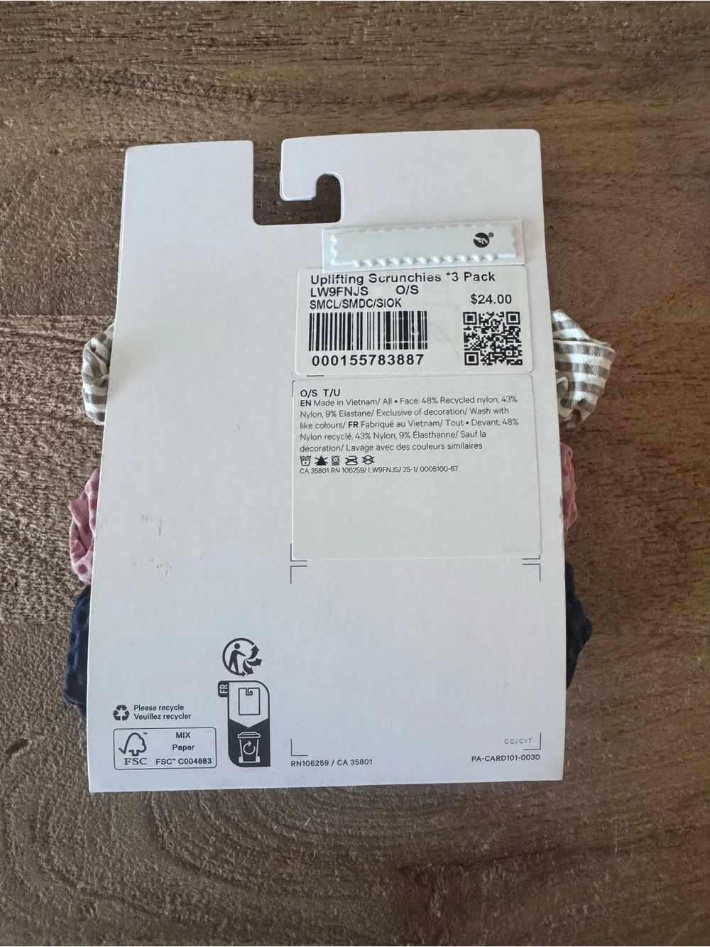 Lululemon Uplifting Scrunchies Textured *3 Pack